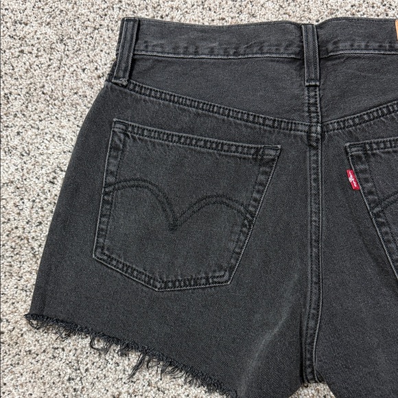 Levi's Black 501 Jean Shorts for Women - Picture 5 of 8